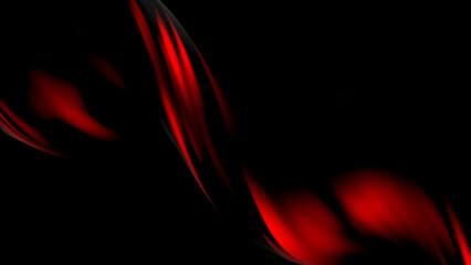 Dark Red and Black Wavy Line Abstract
