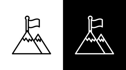 Achievement With Icon Set Design