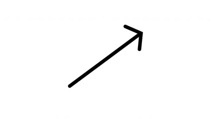 Arrow direction progress up right pointer indicator