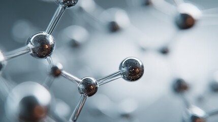 Complex molecular structure visual representation, scientific concepts design