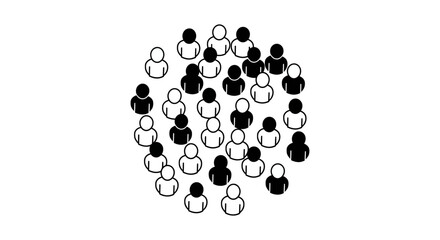 crowd of people diverse community gathering together promoting social connection and representing unity and teamwork for various social media designs