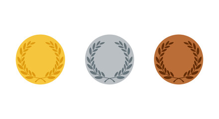 gold silver bronze medals awarding top athletic achievement a symbol of victors in competition designed for showcasing accomplishments and high rankings