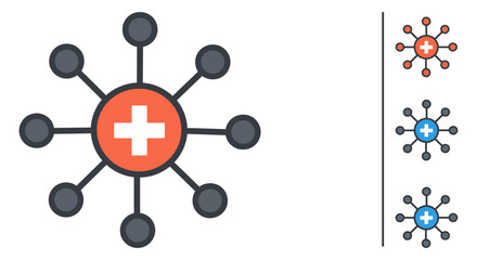 network hub connectivity a digital web system connecting nodes symbolizing innovation technology and modern communication solutions for presentations