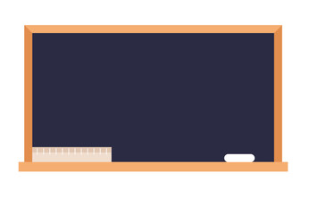 Chalkboard blackboard school classroom isolated concept. Vector graphic design illustration © PrettyVectors