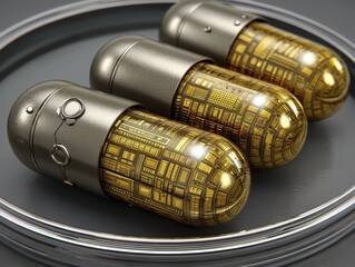 Diseased capsules under magnification showcasing structural damage - diseased fungal deformed pathogen