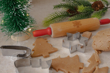 christmas baking cookies