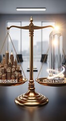 Balance of Business Success and Ethical Principles A Symbol of Corporate Responsibility and Integrity
