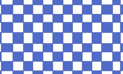 Blue and white checkered illustration. Hand drawn checkered design for art and graphic design elements.