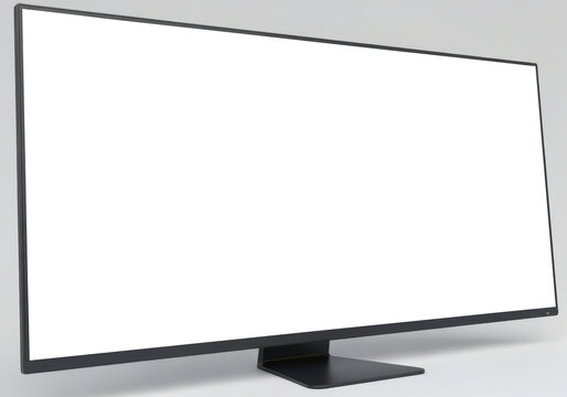 ultra wide curved monitor screen mock up