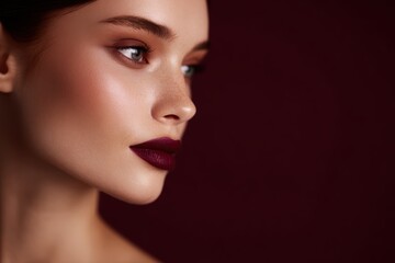 Obraz premium Beauty portrait, luxurious colors, clean composition, trending on Adobe Stock, perfect lighting