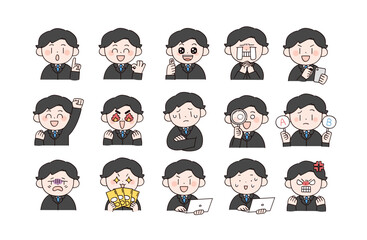 スーツの男性差分セット