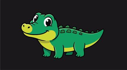 Obraz premium Cute_baby_alligator_202511230736