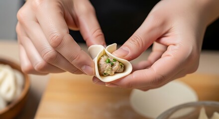 Crafting homemade dumplings the art of folding and shaping savory treats preparation