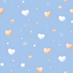 Flat seamless pattern background, generation AI 