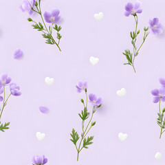 Flat seamless pattern background, generation AI 