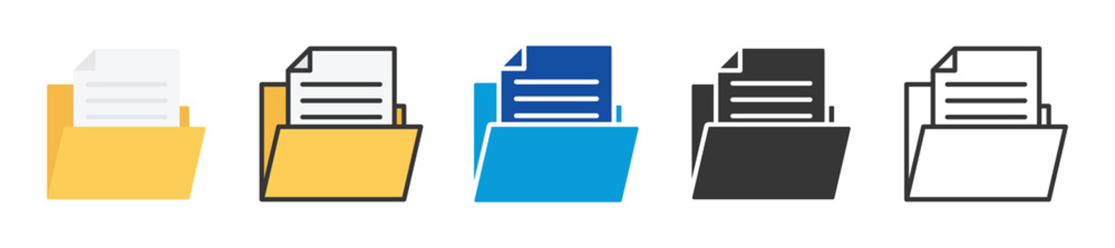 secondary data icon set multi style various collection