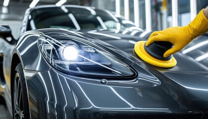 Professional Car Headlight Cleaning Service Utilizing State-Of-The-Art Headlight Polishing Machine For Clearer, Safer Driving At Night. Transform Your Headlights Today!