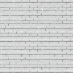 Fototapeta premium クリーンな白い目地のスムースなレンガテクスチャ Smooth Brick Texture with Clean White Grout