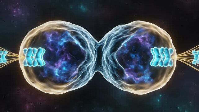 Cell Division: Mitosis Process Visualization