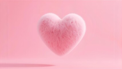 Fototapeta premium pink heart on a pink background