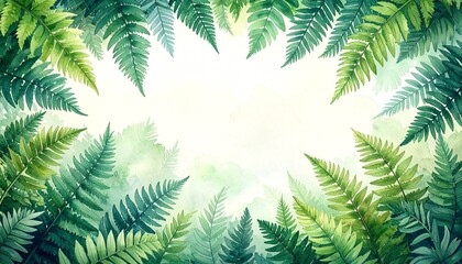 fern leaf on a black background, green fern leaf, green fern leaves, 