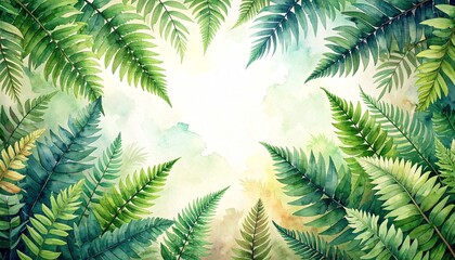 fern leaf on a black background, green fern leaf, green fern leaves, 