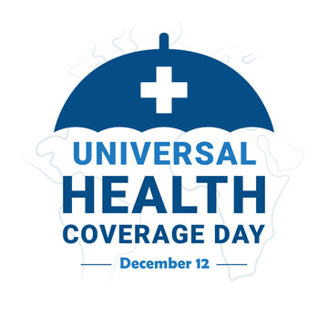 Universal Health Coverage UHC day banner, poster, card design, December, 12, vector illustration