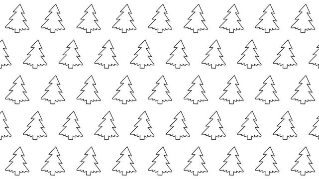 seamless pattern with pines