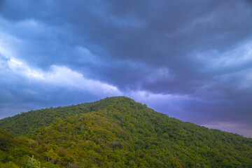 Tropical Mountains Landscape, border of the states of São Paulo and Minas Gerais, city of Camanducaia, district of Monte Verde, Brazil