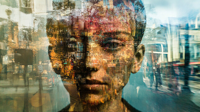 Digital mirror reflecting alternate realities with shifting dimensions and surreal visuals symbolizing parallel worlds imagination futuristic technology and the mysterious nature of perception