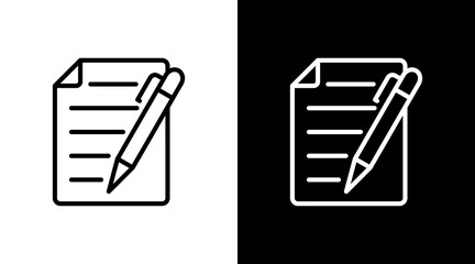 Memo With Icon Set Design