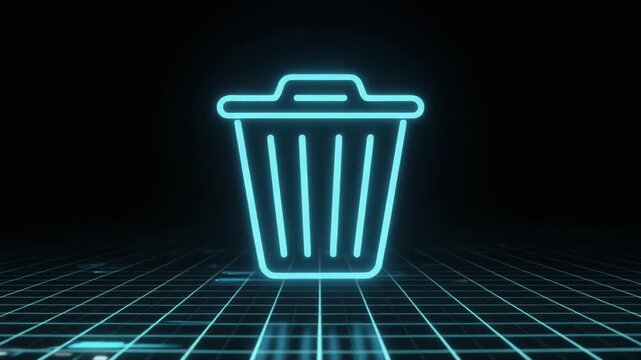 Tech Interface Delete Button Pulse