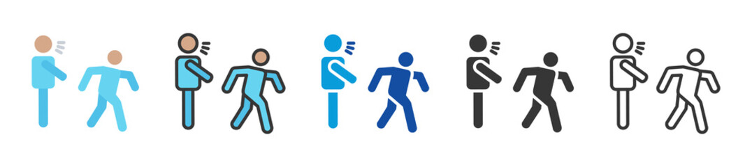 in attention icon set multi style various collection