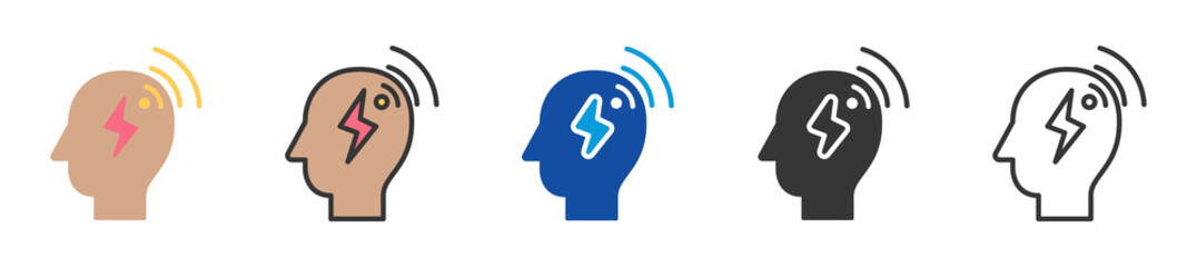 comorbidity icon set multi style various collection