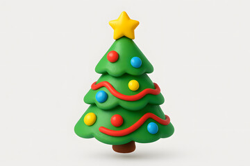 Christmas tree illustration holiday season festive celebration art