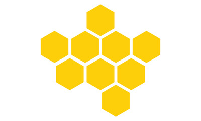 simple yellow honeycomb design for banner poster background.
