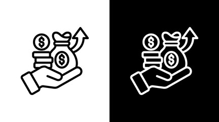 Investment With Icon Set Design