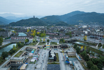 Landscape in Dujiangyan Chengdu Sichuan China