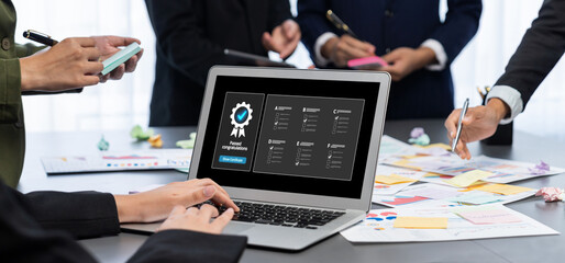 Online product certification, marking a key achievement. Demonstrates commitment to quality and trustworthiness by having product certification passed. brisk