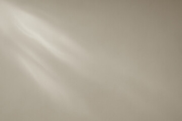 Obraz premium Soft white light flowing across a pale greige wall texture