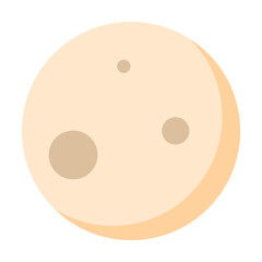 pluto cartoon isolated in flat style
