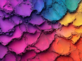 An Abstract Holi Fractal Composition with Dynamic Movement