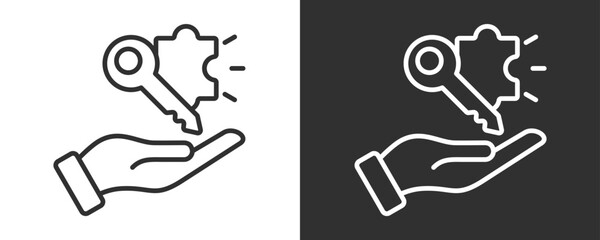 Problem Solving Icon Set Vector Collection Isolated In Black And White