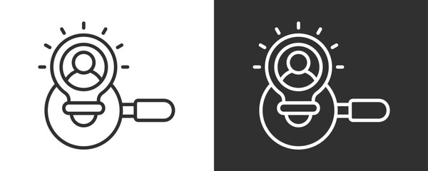 Discovery Icon Set Vector Collection Isolated In Black And White