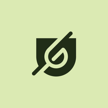 Letter UG GU Monogram Logo
