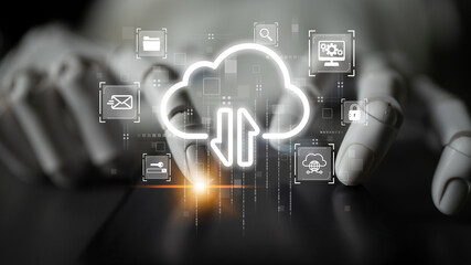AI artificial intelligence optimizes cloud infrastructure with virtual assistants and intelligent automation, improving scalability, security, and digital business continuity. Latch