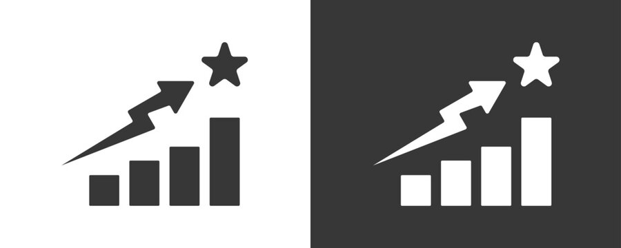 Competitive Advantage Icon Set Vector Collection Isolated In Black And White