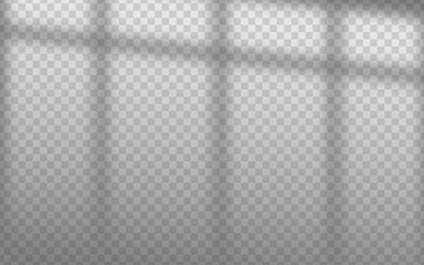 Realistic soft window shadow overlay on transparent background, perfect for branding, product display, social media design, and modern minimal mockups. Subtle natural sunlight studio lightning effect
