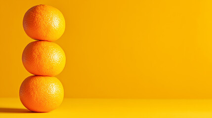Orange stack vertical food arrangement citrus shot