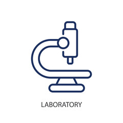 Laboratory thin line icons. Original vector illustration.